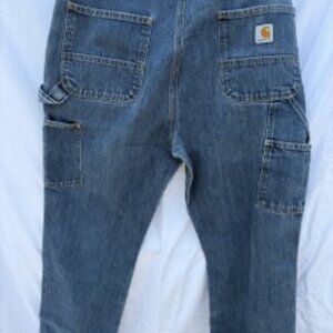 Mens Work Pants 38x30. Carhartt, Dark Rinse